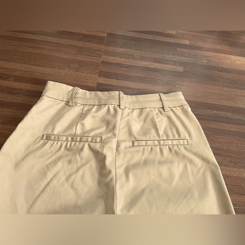 H&M formal pants•Size:Small/UK 6•Fabric:polyester•colour:light beige - Picture 5 of 8